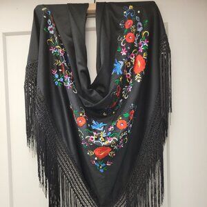 Embroidered shawl from Spain